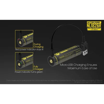 Nitecore NL1826R batterij 2600mAh