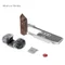 SmallRig 5261 L-Shape Mount Plate with Wooden Handle voor Fujifilm X-M5 Zilver